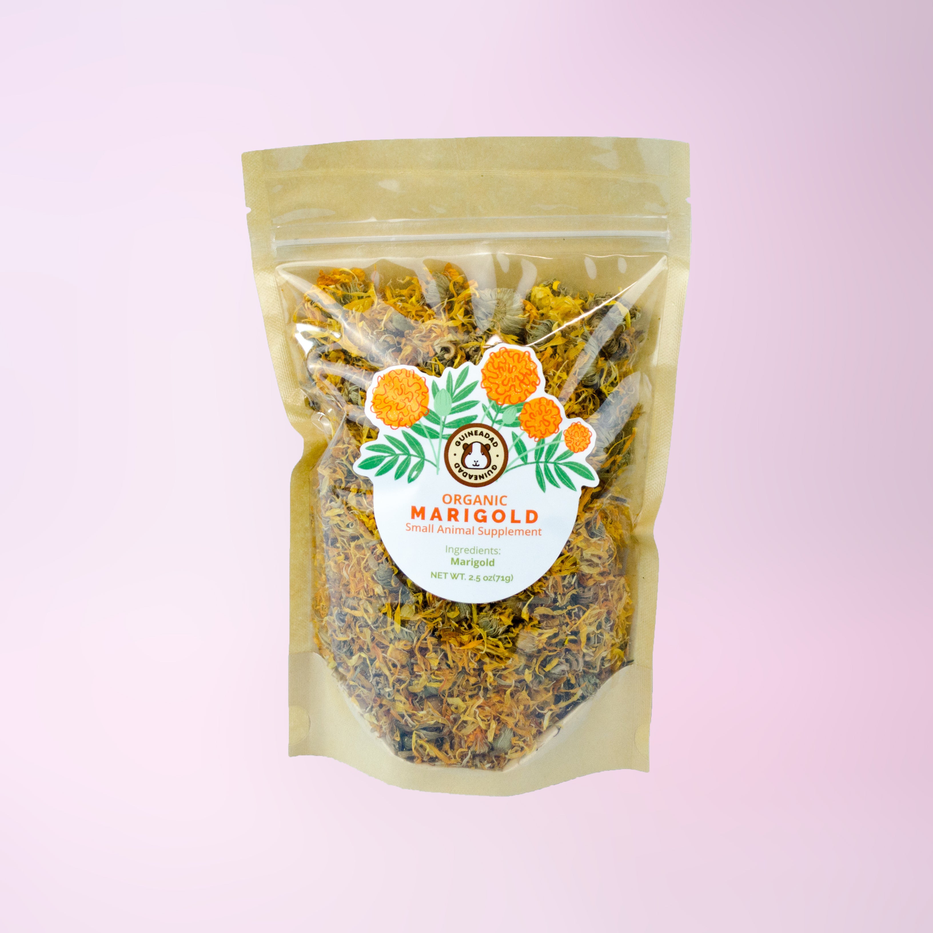 Marigold herbal treats for small animals