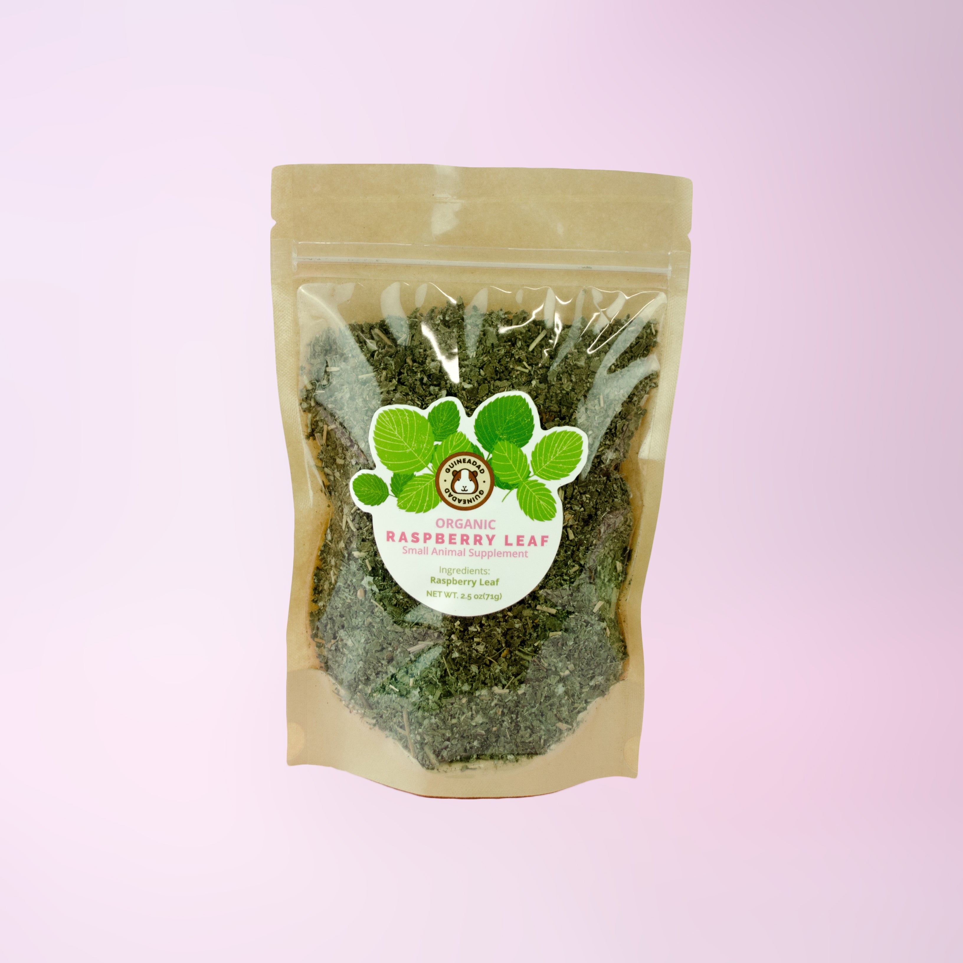 raspberry leaf herbal treat for small animals
